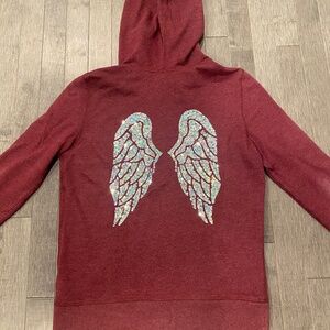Victoria's Secret Angel Sweatshirt w/Iridescent Sequin Wings